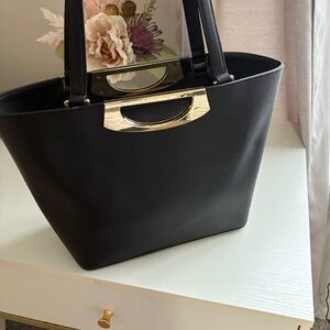 Elegant Black Tote Bag